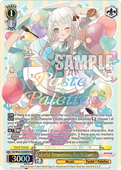 Colorful Decorations Eve Wakamiya BDR BD/WE42-E020BDR BDR BanG Dream! Girls Band Party! Countdown Collection Premium Booster Card