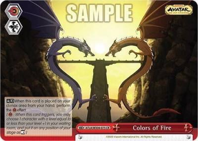 Colors of Fire ATLA/WX04-075 CR Avatar: The Last Airbender Card