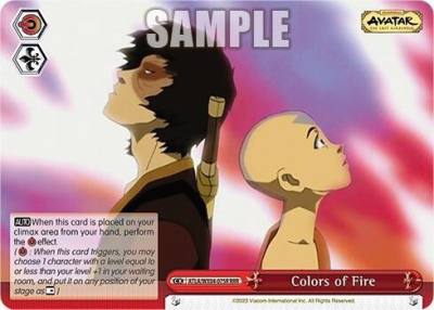 Colors of Fire RRR ATLA/WX04-075R RRR Avatar: The Last Airbender Card