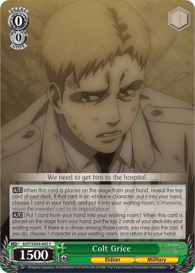 Colt Grice AOT/SX04-042 C Attack On Titan: Final Season Card