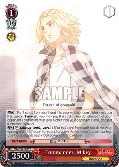 Commander Mikey TRV/S92-E043 R Tokyo Revengers Card