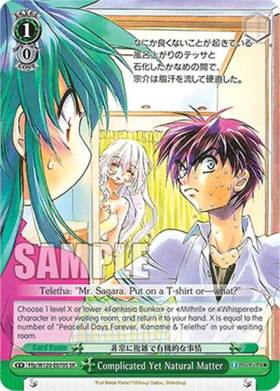 Complicated Yet Natural Matter SR Ffp/W120-E070S SR Fujimi Fantasia Bunko Vol.2 Card