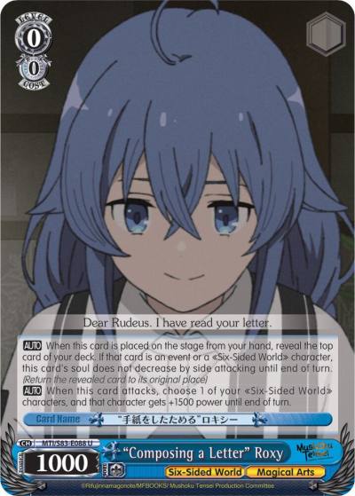 Composing a Letter Roxy MTI/S83-E088 U Mushoku Tensei: Jobless Reincarnation Card