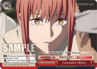 Concealed Ability CSM/S96-E077 CC Chainsaw Man Card
