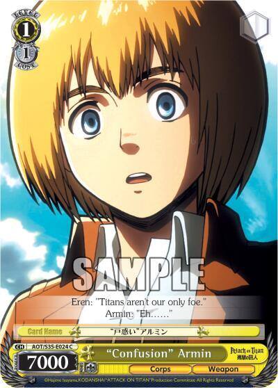 Confusion Armin AOT/S35-E024 C Attack on Titan Card