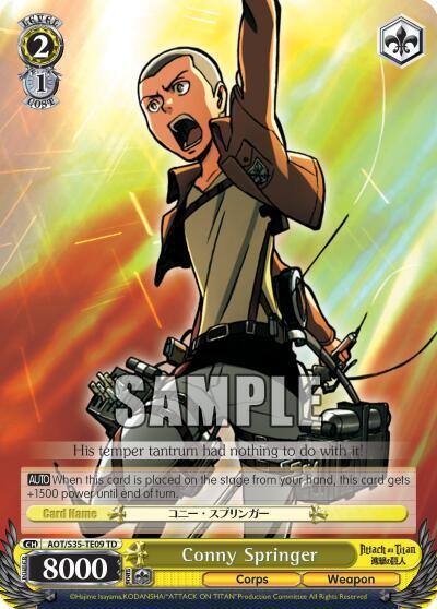 Conny Springer AOT/S35-TE09 TD Attack on Titan Card