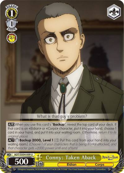 Conny Taken Aback AOT/SX04-009 U Attack On Titan: Final Season Card