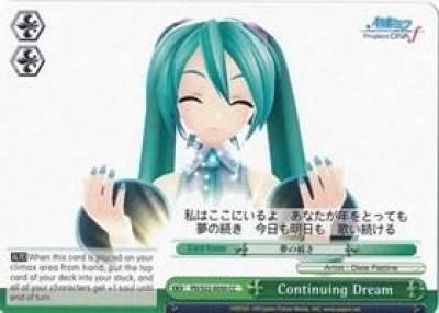 Continuing Dream PD/S22-E050 CC Hatsune Miku -Project DIVA- f Card