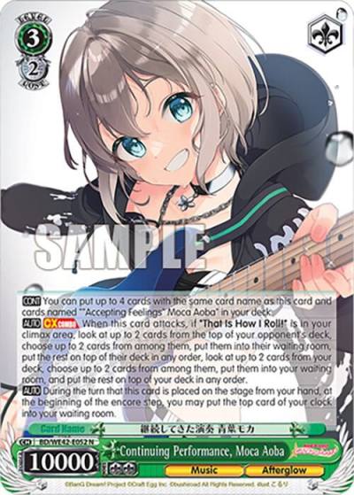 Continuing Performance Moca Aoba BD/WE42-E052 N BanG Dream! Girls Band Party! Countdown Collection Premium Booster Card
