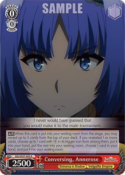 Conversing Annerose EIS/SX07-045 The Eminence in Shadow Card