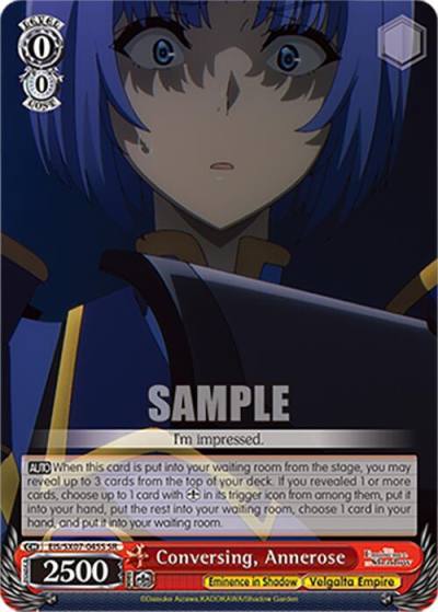 Conversing Annerose SR EIS/SX07-045S The Eminence in Shadow Card