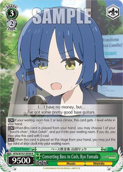 Converting Bass to Cash Ryo Yamada BTR/W107-E044 R BOCCHI THE ROCK! Card