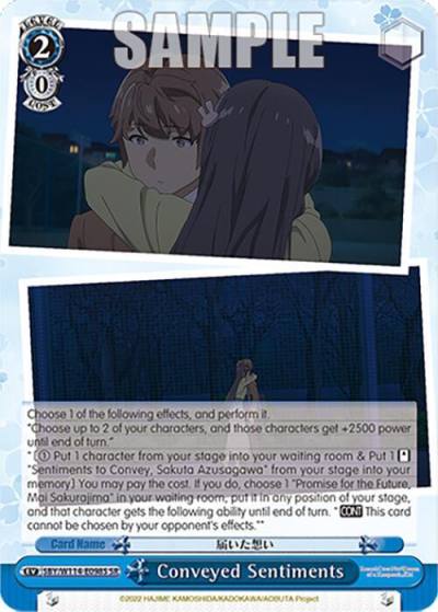 Conveyed Sentiments SR SBY/W114-E098S SR Rascal Does Not Dream Series Card