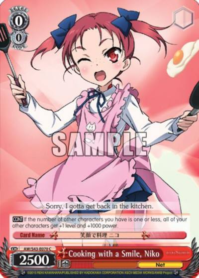 Cooking with a Smile Niko AW/S43-E070 C Accel World -Infinite Burst- Card