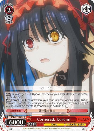 Cornered Kurumi DAL/W79-E070 C Date A Live Card