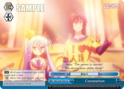 Coronation NGL/S58-TE20 TD No Game No Life Card