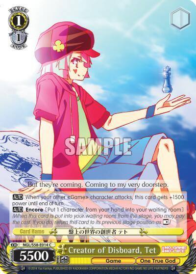 Creator of Disboard Tet NGL/S58-E014 C No Game No Life Card