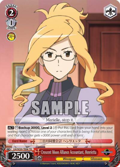 Crescent Moon Alliance Accountant Henrietta LH/SE20-TE06 TD LOG HORIZON Card