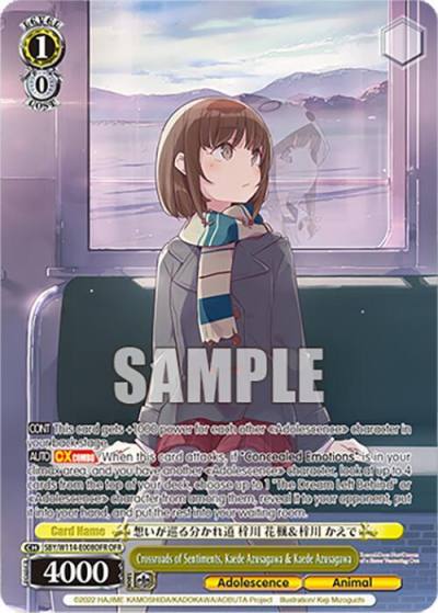 Crossroads of Sentiments Kaede Azusagawa and Kaede Azusagawa OFR SBY/W114-E008OFR OFR Rascal Does Not Dream Series Card