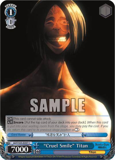 Cruel Smile Titan AOT/S35-E097 C Attack on Titan Card