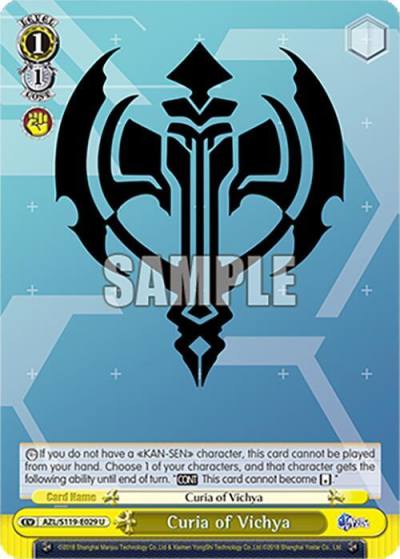 Curia of Vichya AZL/S119-E029 U Azur Lane Vol. 2 Card