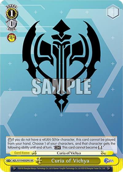 Curia of Vichya SR AZL/S119-E029S SR Azur Lane Vol. 2 Card