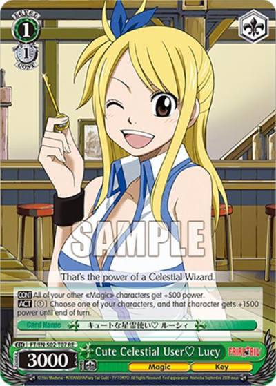Cute Celestial User Lucy FT/EN-S02-T07 TD RE Fairy Tail Chronicle Set Card