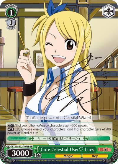 Cute Celestial User Lucy SP FT/EN-S02-T07SP SP Fairy Tail ver.E Card