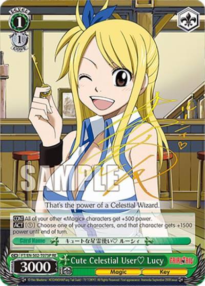 Cute Celestial User Lucy SP FT/EN-S02-T07SP SP RE Fairy Tail Chronicle Set Card