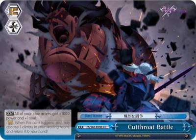 Cutthroat Battle FS/S64-E098 CC Fate/stay night [Heaven’s Feel] Card