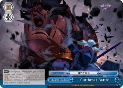 Cutthroat Battle RRR FS/S64-E098R RRR Fate/stay night [Heaven’s Feel] Card
