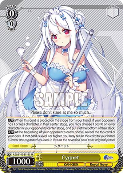 Cygnet SR AZL/S102-E013S SR Azur Lane Card
