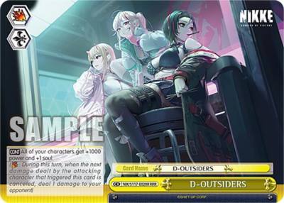 D OUTSIDERS RRR NIK/S117-E028R RRR GODDESS OF VICTORY: NIKKE Card