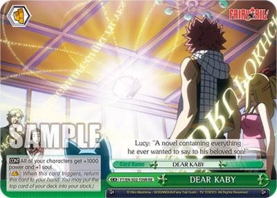 DEAR KABY RRR FT/EN-S02-T09R RRR RE Fairy Tail Chronicle Set Card