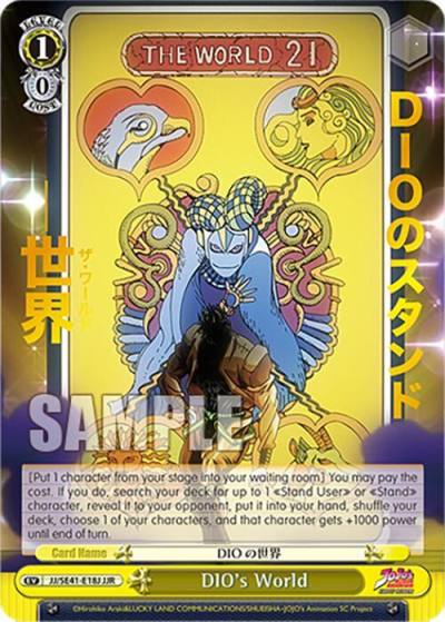 DIOs World JJR JJ/SE41-E18J JJR JoJo's Bizarre Adventure: Stardust Crusaders Premium Booster Card
