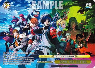 DONE AND DUSTED PER P3/SE46-E19PERPER Persona 3 Reload Premium Booster Card