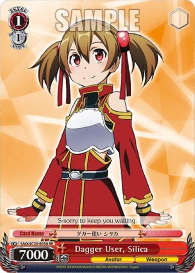 Dagger User Silica SAO/S20-E058 RE Sword Art Online Chronicle Set Card