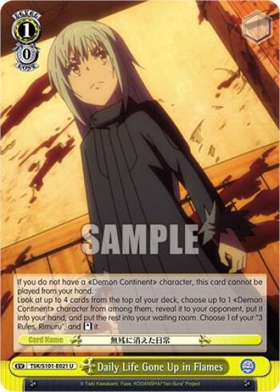 Daily Life Gone Up in Flames TSK/S101-E021 U That Time I Got Reincarnated as a Slime Vol.3 Card