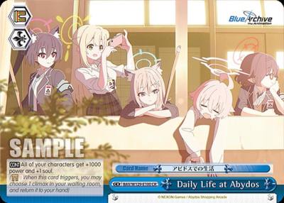 Daily Life at Abydos BAV/W129-E100 Blue Archive The Animation Card