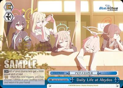 Daily Life at Abydos RRR BAV/W129-E100R Blue Archive The Animation Card