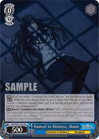 Damsel in Distress Akane EIS/SX07-T10 The Eminence in Shadow Card