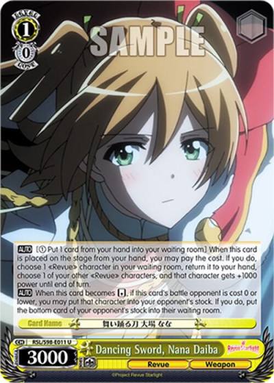 Dancing Sword Nana Daiba RSL/S98-E011 U Revue Starlight The Movie Card