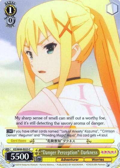 Danger Perception Darkness KS/W49-E023 C KonoSuba Card