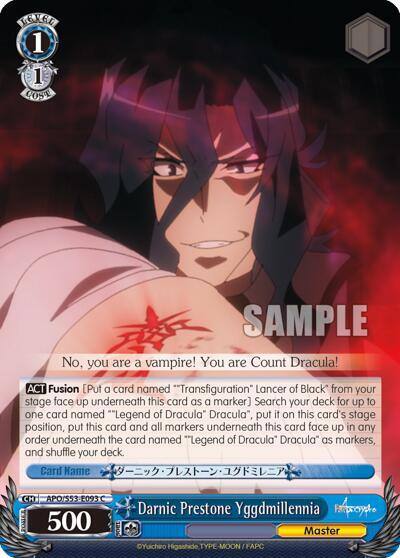Darnic Prestone Yggdmillennia APO/S53-E093 C Fate/Apocrypha Card