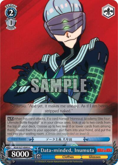 Data minded Inumuta KLK/S27-E093 C KILL la KILL Card