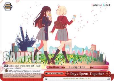 Days Spent Together a RRR LRC/W105-E063Ra RRR Lycoris Recoil Card