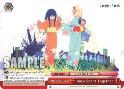 Days Spent Together b RRR LRC/W105-E063Rb RRR Lycoris Recoil Card
