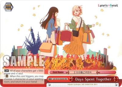 Days Spent Together c RRR LRC/W105-E063Rc RRR Lycoris Recoil Card