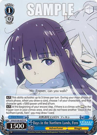 Days in the Northern Lands Fern SFN/S108-E077 R Frieren: Beyond Journey’s End Card