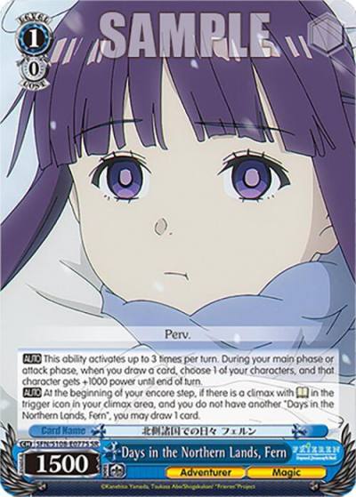 Days in the Northern Lands Fern SR SFN/S108-E077S SR Frieren: Beyond Journey’s End Card